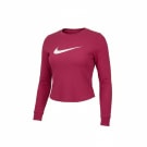 VINTAGE NIKE MAGLIA A MANICHE LUNGHE CON LOGO FUCSIA DA DONNA M