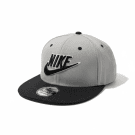 VINTAGE NIKE SNAPBACK CAP - ΓΚΡΙ/ΜΑΥΡΟ