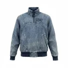 VINTAGE NIKE ΤΖΙΝ ΜΠΟΥΦΑΝ HALF-ZIP ΜΠΛΕ ΑΝΔΡΙΚΟ M