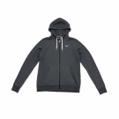 VINTAGE NIKE FULL ZIP HOODIE LOGO GREY MEN'S M