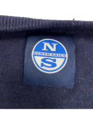 VINTAGE NORTH SAILS KNIT SWEATER MONOCHROME BLUE MEN XXL