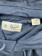 VINTAGE ORIGINAL PENGUIN ΦΟΥΤΕΡ ΜΕ ΚΟΥΚΟΥΛΑ CASUAL ΚΕΝΤΗΤΟ ΛΟΓΟΤΥΠΟ ΣΚΟΥΡΟ ΜΠΛΕ ΑΝΔΡΙΚΟ L