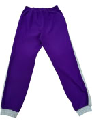 VINTAGE FLEECE TROUSERS PURPLE WITH GREY DETAILS L/XL
