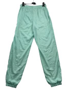 Pantaloni tuta vintage in nylon windbreaker verde menta da uomo L