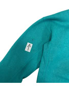 VINTAGE PATAGONIA pile pullover con bottoni verde acqua da donna L