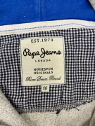 VINTAGE PEPE JEANS ΓΥΝΑΙΚΕΙΟ/UNISEX ΦΟΥΤΕΡ ΚΟΥΚΟΥΛΑ ΓΚΡΙ FULL-ZIP M