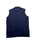 VINTAGE PIERRE CARDIN ΠΛΕΚΤΟ ΓΙΛΕΚΟ ΜΕ ΦΕΡΜΟΥΑΡ ΜΠΛΕ ΣΚΟΥΡΟ ΑΝΔΡΙΚΟ L
