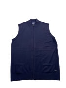 VINTAGE PIERRE CARDIN ΠΛΕΚΤΟ ΓΙΛΕΚΟ ΜΕ ΦΕΡΜΟΥΑΡ ΜΠΛΕ ΣΚΟΥΡΟ ΑΝΔΡΙΚΟ L