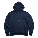VINTAGE PIOMBO ZIP UP HOODIE LOGO P BLUE MEN'S L