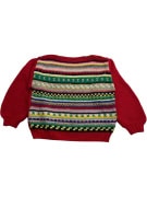 VINTAGE KNITTED SWEATER MULTICOLOR WOMEN'S M