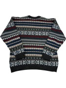 VINTAGE ΠΛΕΚΤΟ ΠΟΥΛΟΒΕΡ FAIR ISLE ΑΝΔΡΙΚΟ XL