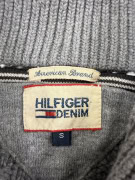 VINTAGE Πλεκτό Πουλόβερ Tommy Hilfiger Denim - Γκρι -  S