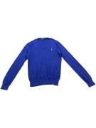 VINTAGE POLO BY RALPH LAUREN ΠΛΕΚΤΗ ΜΠΛΟΥΖΑ ΜΕ V ΛΑΙΜΟΚΟΨΗ ΜΠΛΕ ΡΟΥΑ S