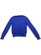 VINTAGE POLO BY RALPH LAUREN ΠΛΕΚΤΗ ΜΠΛΟΥΖΑ ΜΕ V ΛΑΙΜΟΚΟΨΗ ΜΠΛΕ ΡΟΥΑ S