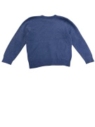 Vintage Polo by Ralph Lauren maglia in maglia tinta unita blu royal da uomo S