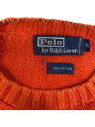 VINTAGE POLO BY RALPH LAUREN MAGLIA LAVORATA A MAGLIA ARANCIONE M
