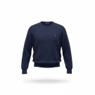 VINTAGE POLO RALPH LAUREN ΠΛΕΚΤΗ ΜΠΛΟΥΖΑ ΜΕ ΛΑΙΜΟΚΟΨΗ ΜΠΛΕ ΣΚΟΥΡΟ ΑΝΔΡΙΚΗ M