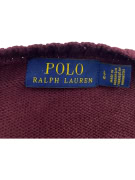 VINTAGE POLO RALPH LAUREN ΠΛΕΚΤΟ ΠΟΥΛΟΒΕΡ ΛΟΓΟΤΥΠΟ ΜΠΟΡΝΤΟ ΑΝΔΡΙΚΟ XL