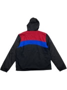 VINTAGE PORSCHE WINDBREAKER JACKET ΜΕ ΚΟΥΚΟΥΛΑ ΜΑΥΡΟ/ΚΟΚΚΙΝΟ/ΜΠΛΕ ΑΝΔΡΙΚΟ XL