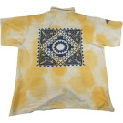 VINTAGE Benito Tie-Dye Geometric Pattern Shirt - L