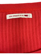 VINTAGE Πουλόβερ Levi's, Κόκκινο, Στρογγυλή Λαιμόκοψη, Size: L