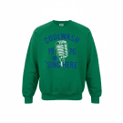VINTAGE Πράσινο Crewneck Φούτερ Fruit of the Loom Coolwash 1976 L