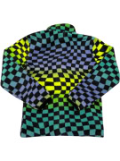 VINTAGE QUIKSILVER ZIP UP FLEECE JACKET MULTICOLOR MEN XS