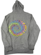 VINTAGE QUIKSILVER ΦΟΥΤΕΡ ΜΕ ΚΟΥΚΟΥΛΑ TIE-DYE ΓΚΡΙ