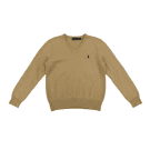 VINTAGE RALPH LAUREN ΠΛΕΚΤΗ ΜΠΛΟΥΖΑ V NECK ΜΠΕΖ ΑΝΔΡΙΚΗ M