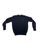 VINTAGE REFRIGIWEAR KNIT CREWNECK SWEATER BLACK MEN M