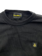VINTAGE REFRIGIWEAR KNIT CREWNECK SWEATER BLACK MEN M