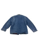 VINTAGE RIFLE WORK LINE DENIM JACKET WITH CORDUROY COLLAR BLUE MEN'S XL