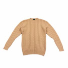 VINTAGE ROBE DI KAPPA CABLE KNIT SWEATER BEIGE MEN'S L