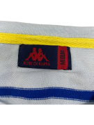 MAGLIONE LAVORATO A MAGLIA A RIGHE AZZURRO UOMO VINTAGE ROBE DI KAPPA M