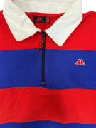 VINTAGE Robe di Kappa Rugby Polo με Φερμουάρ - L