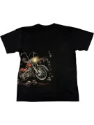 VINTAGE ROCK EAGLE GRIM BIKER T-SHIRT
