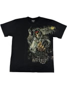 VINTAGE ROCK EAGLE GRIM BIKER T-SHIRT