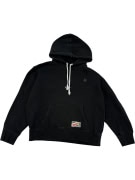 VINTAGE Russell Athletic Hoodie Μαύρο (Φούτερ με Κουκούλα) - S