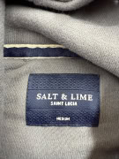 VINTAGE SALT & LIME HOODIE SWEATSHIRT LOGO GREY MEN'S M