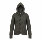 VINTAGE SCOTCH & SODA KNITTED HOODED CARDIGAN WITH ELBOW PATCHES GREY MEN'S L