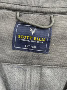 VINTAGE SCOTT ELLIS ΖΑΚΕΤΑ HALF-ZIP TWO-TONE ΓΚΡΙ/ΜΠΛΕ ΑΝΔΡΙΚΟ XL