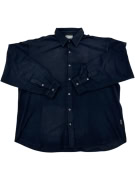 VINTAGE SERGIO TACCHINI FLANNEL SHIRT BLACK MEN'S XL/XXL