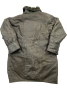 Cappotto in pelle shearling vintage marrone/oliva (XL-XXL)
