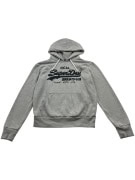 VINTAGE SUPERDRY ΦΟΥΤΕΡ ΜΕ ΚΟΥΚΟΥΛΑ ΛΟΓΟΤΥΠΟ ΓΚΡΙ ΓΥΝΑΙΚΕΙΟ M