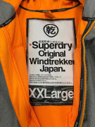 VINTAGE SUPERDRY WINDTREKKER HOODED JACKET GREY MENS XXLARGE