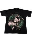 MAGLIETTA VINTAGE THUNDER INDIAN WARRIOR AZTEC CALENDAR