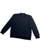 VINTAGE TOM TAILOR giacca con cerniera logo nera da uomo XL