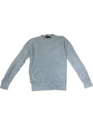 VINTAGE TOMMY HILFIGER ΓΑΛΑΖΙΑ ΠΛΕΚΤΗ ΜΠΛΟΥΖΑ XS/S