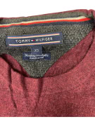 VINTAGE TOMMY HILFIGER ΠΛΕΚΤΗ ΜΠΛΟΥΖΑ ΜΠΟΡΝΤΟ XS