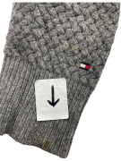 VINTAGE TOMMY HILFIGER MAGLIONE LAVORATO A MAGLIA CON BOTTONI BLU GRIGIO DA UOMO L